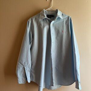 Ralph Lauren Classic Light Blue Button Down Shirt office pastel oxford preppy